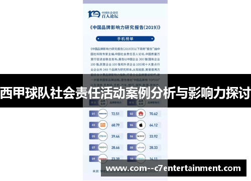 西甲球队社会责任活动案例分析与影响力探讨